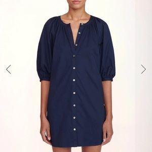 STAUD Navy Vincent Mini Dress